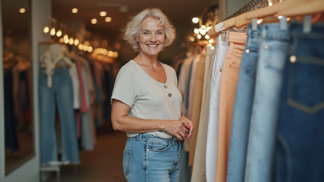 Fashionable Jeans for 70-Year-Old Women