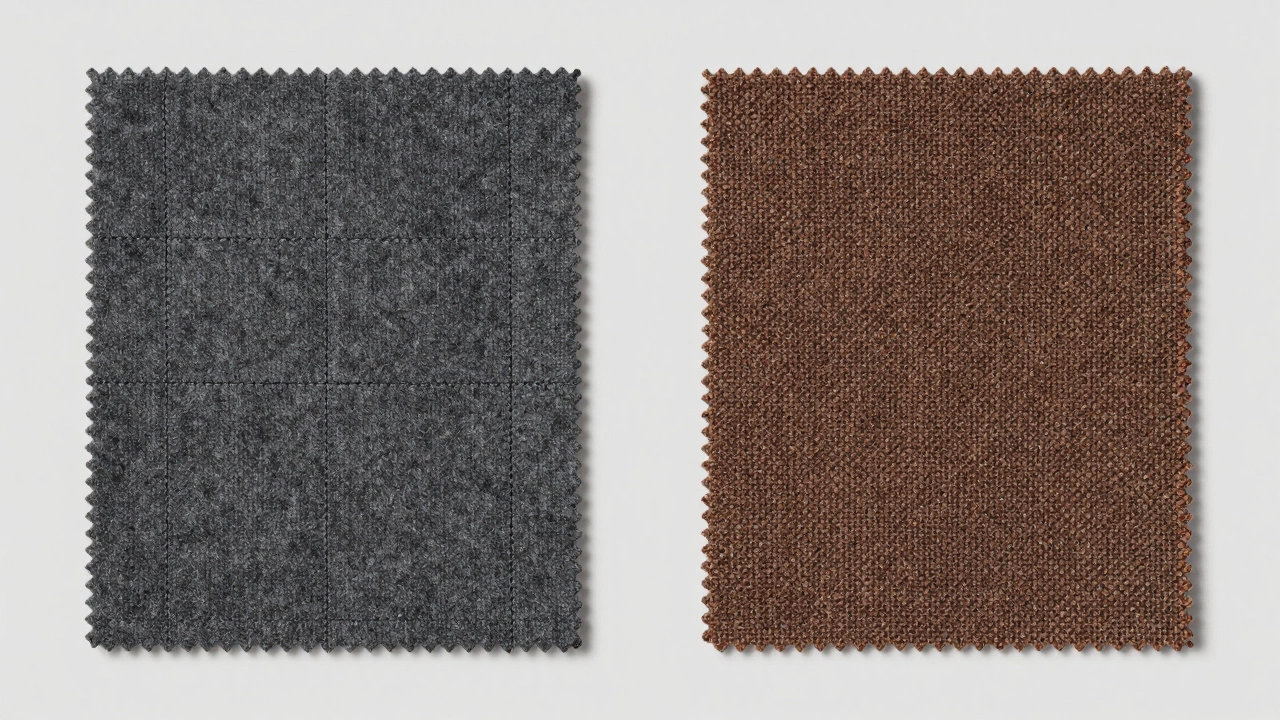 Comparison of uniform machine stitching and organic hand-stitching on suit fabrics